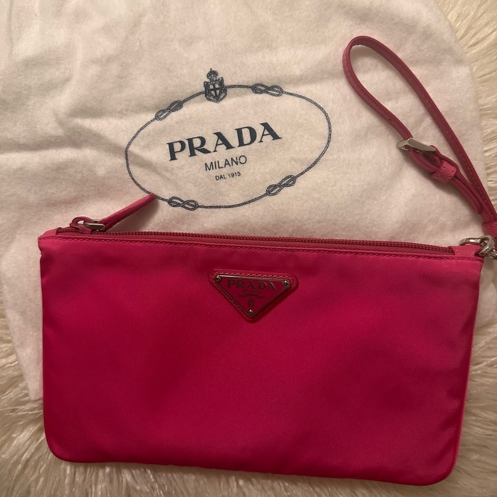 Prada Tessuto Nylon Wristlet Pouch - Picture 5 of 5
